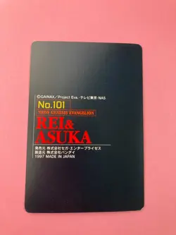 Rey Asuka No.101 NEON GENESIS EVANGELION Card SEGA BANDAI 1997 - Image 5