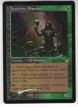 MTG Ravnica Remastered Foil Retro Frame Card Deathrite Shaman - Image 1