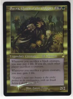 MTG Ravnica Remastered Foil Retro Frame Card Savra, Queen of the Golgari - Image 1