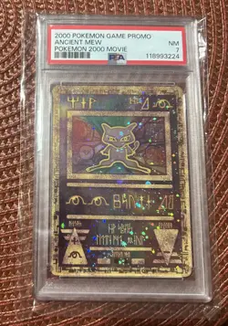 Pokemon TCG Ancient Mew 2000 Move Promo Card PSA 7 - Image 1