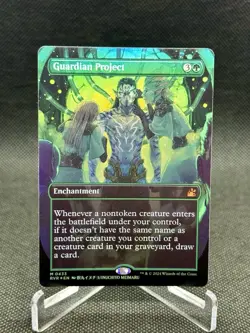 MTG Guardian Project Anime Borderless Foil Ravnica Remastered LP Free Shipping - Image 1