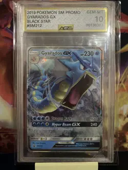 Pokemon Sun & Moon Black Star Promo Gyarados GX SM212 AGS Gem Mint 10 Holo 2019 - Image 1