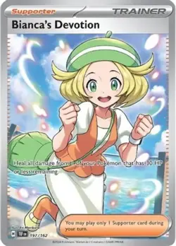x1 Bianca's Devotion - 197/162 - Ultra Rare Pokemon SV05 Temporal Forces M/NM - Image 1