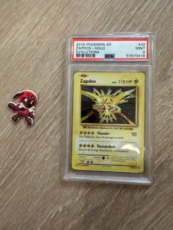 2016 Pokemon XY Zapdos-Holo Evolutions 9 Mint PSA - Image 1