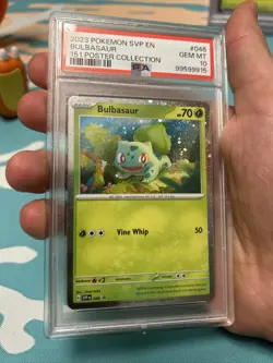 PSA 10 GEM MINT Bulbasaur 046 Black Star Promo 151 Poster Collection Pokemon - Image 1