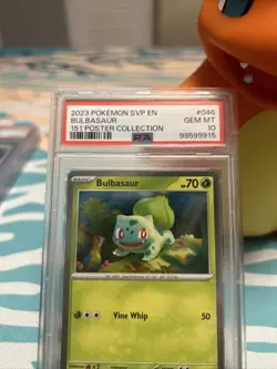 PSA 10 GEM MINT Bulbasaur 046 Black Star Promo 151 Poster Collection Pokemon - Image 4