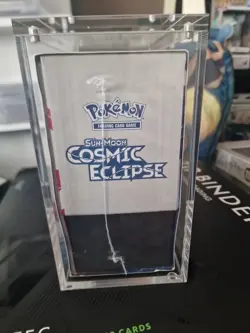 Pokemon Sun And Moon Cosmic Eclipse Elite Trainer Box New Sealed In Acrylic Case - Image 2