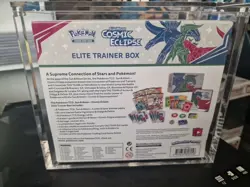 Pokemon Sun And Moon Cosmic Eclipse Elite Trainer Box New Sealed In Acrylic Case - Image 3