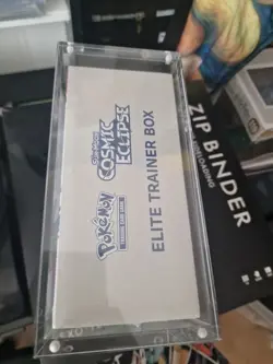 Pokemon Sun And Moon Cosmic Eclipse Elite Trainer Box New Sealed In Acrylic Case - Image 5