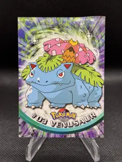 1999 Topps Pokemon TV Edition Series 1 - Venusaur #03 - Black Topps Logo - Image 1