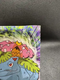 1999 Topps Pokemon TV Edition Series 1 - Venusaur #03 - Black Topps Logo - Image 3