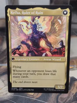M 0231 Kefka, Court Mage Ruler of Ruin FFVI Final Fantasy MTG Card NM Human FIN - Image 2