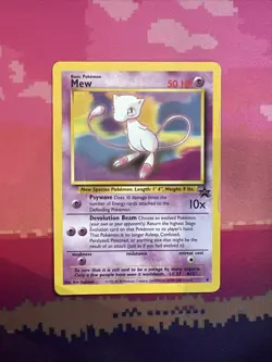 Pokemon Card Mew Black Star Promo 8 Near Mint - Image 1