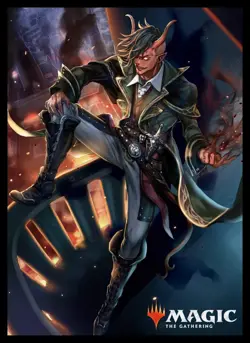 Ensky Magic: The Gathering Players Card Sleeve "War of the Spark" "Tibalt, Rogue - Image 1