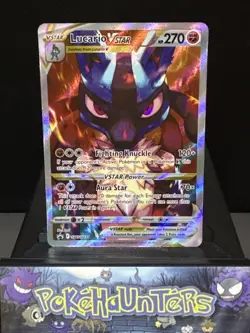 Pokemon Card Lucario VSTAR SWSH291 Crown Zenith ETB Promo Near Mint - Image 1