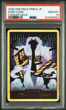 Caesar PSA10 Gold DON Card PRB02 One Piece 2025 Rare Collectible - Image 2