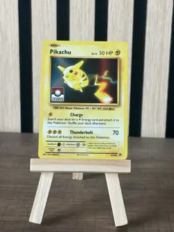 Pikachu XY202 | 2016 | Holo Card | League Promo Stamp | NM Condition - Image 1