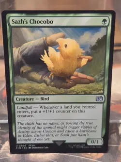 U 0200 Sazh's Chocobo FFXIII Creature Uncommon Final Fantasy Card MTG FIN NM - Image 1