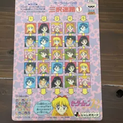Sailor Moon R Jumbo Card Anime Illustration Rare Vintage Condition - Image 3