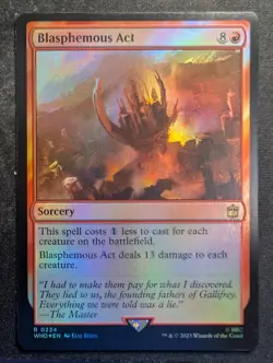 Blasphemous Act - Foil - UB: Doctor Who (MTG) - Image 1