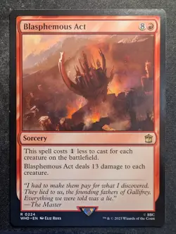 Blasphemous Act - UB: Doctor Who (MTG) - Image 1