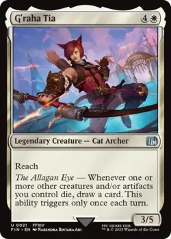 G'raha Tia -Foil Near Mint MTG Universes Beyond: FINAL FANTASY - Image 1