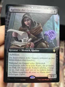 GERMAN Extended Art Foil • Opposition Agent • NM / Unplayed • Mtg (2013) - Image 1