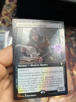 GERMAN Extended Art Foil • Opposition Agent • NM / Unplayed • Mtg (2013) - Image 2