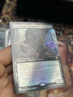 GERMAN Extended Art Foil • Opposition Agent • NM / Unplayed • Mtg (2013) - Image 3