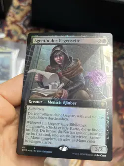GERMAN Extended Art Foil • Opposition Agent • NM / Unplayed • Mtg (2013) - Image 4