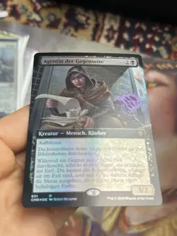 GERMAN Extended Art Foil • Opposition Agent • NM / Unplayed • Mtg (2013) - Image 5