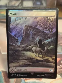 0309 Wastes Colorless Full Art Foil Final Fantasy NM MTG Card Basic Land FIN - Image 1