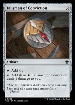 Talisman of Conviction - Murders at Karlov Manor Commander - MTG - Image 1
