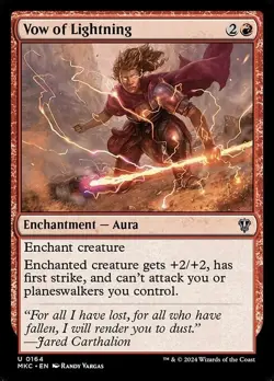 Vow of Lightning - Murders at Karlov Manor Commander - MTG - Image 1