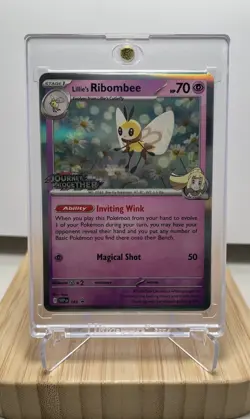 Pokemon TCG Lillie's Ribombee 183 Black Star Promo Journey Together Stamped - Image 1