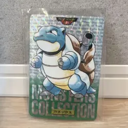 Pokemon Blastoise 009 Monsters Collection Trading Card Green Version Good - Image 1