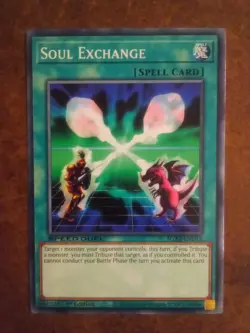 Soul Exchange SGX2-END15 Yugioh Spell Card - Image 1