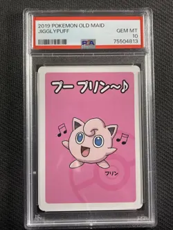 Pokemon Card PSA 10 Gem Mt Jigglypuff Illustration Old Maid Jpn 2019 - Image 1