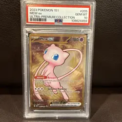 2023 PSA 10 Pokemon SVP EN Mew ex 205/165 151 Ultra Premium Coll Metal Card - Image 1