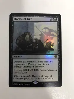 Decree of Pain Foil MTG Magic the Gathering Card NM Near Mint CMM - Image 1