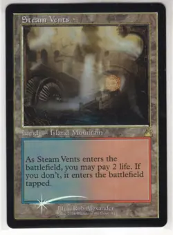 MTG Ravnica Remastered Foil Retro Frame Card Steam Vents - Image 1