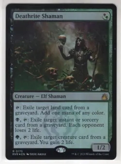 MTG Ravnica Remastered Foil Card #175 Deathrite Shaman - Image 1
