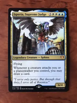 Isperia Supreme Judge MTG Magic the Gathering Card NM Mint Commander 2020 C20 - Image 1