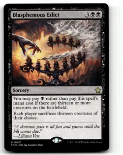 Blasphemous Edict #57 - Foundations - Magic the Gathering - Image 1