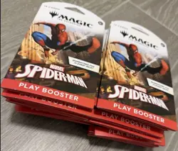 12x Magic The Gathering Spider-Man Sleeved Play Boosters - Image 1