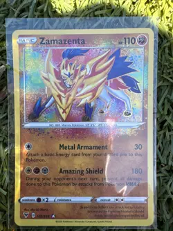Pokemon - 102/185 - Zamazenta - Vivid Voltage - Amazing Rare - Image 1