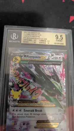 BGS 9.5 M RAYQUAZA EX 76/108 CELEBRATIONS CLASSIC COLLECTION POKEMON - Image 3