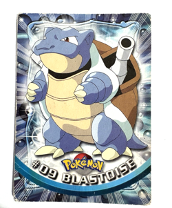 Blastoise #09 Blue Label First Edition 🔥 Topps Pokemon 1999 - MP - Image 1