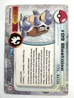 Blastoise #09 Blue Label First Edition 🔥 Topps Pokemon 1999 - MP - Image 2