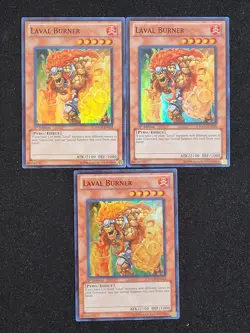 3 X YuGiOh Laval Burner - HA05-EN013 - Super Rare 1st Edition LP - Image 1